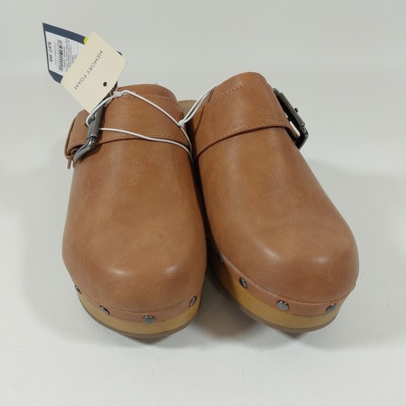 6 1/2 Women's Faye Clog Heels - Universal Thread Brown Studded - Picture 2 of 7